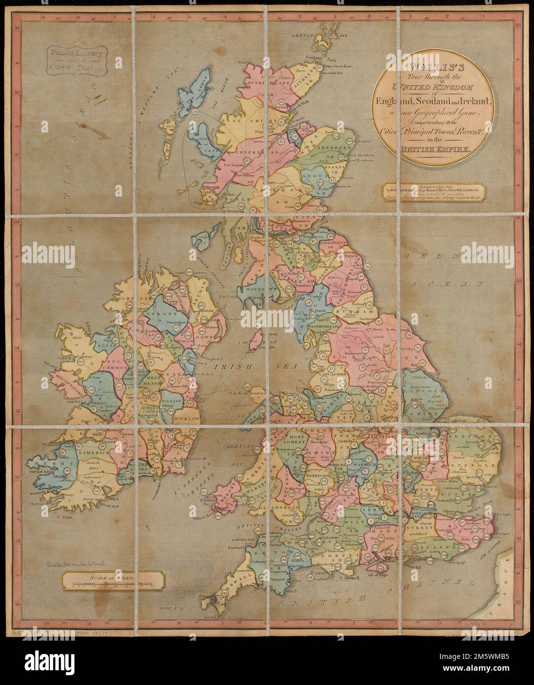Wallis's tour through the United Kingdom of England, Scotland and Ireland, a new geographical 
