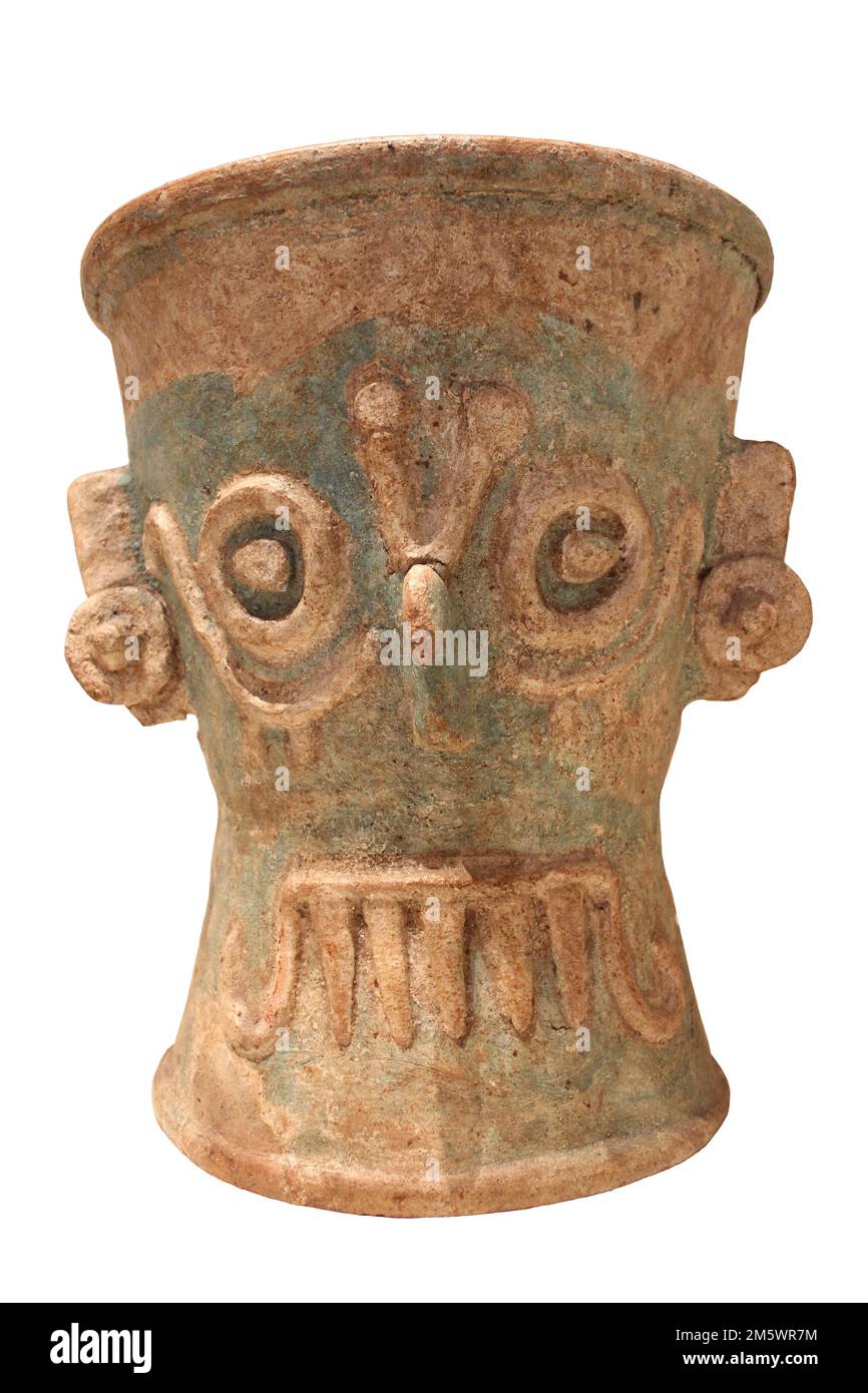 Chaac Censer (the Mayan God of Rain, Thunder and Lightning) Stock Photo