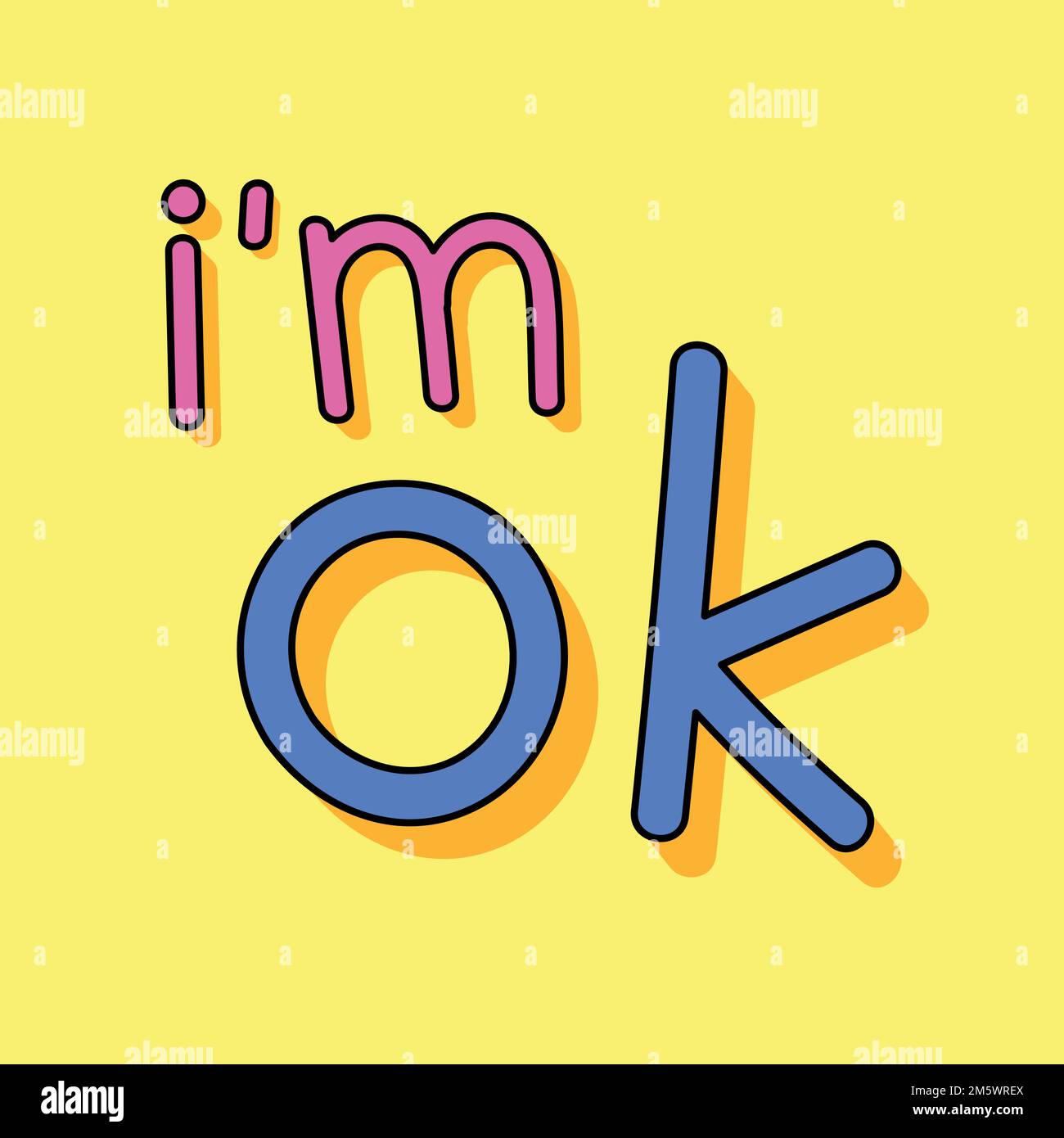 Im ok than you Stock Vector Images - Alamy