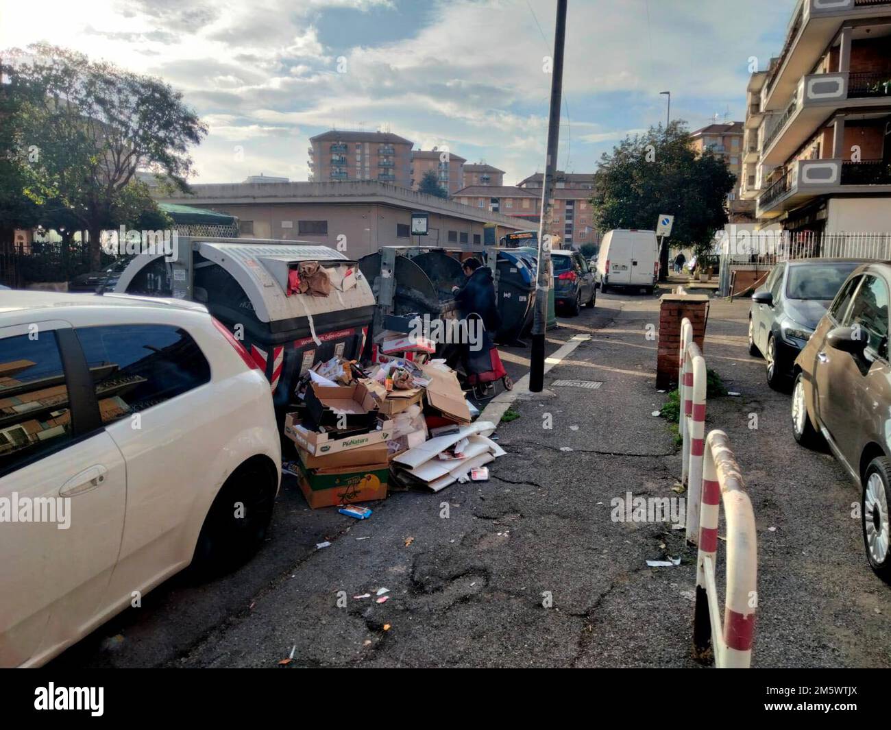 Roma quartieri, Prenestino Labicano e Alessandrino Stock Photo