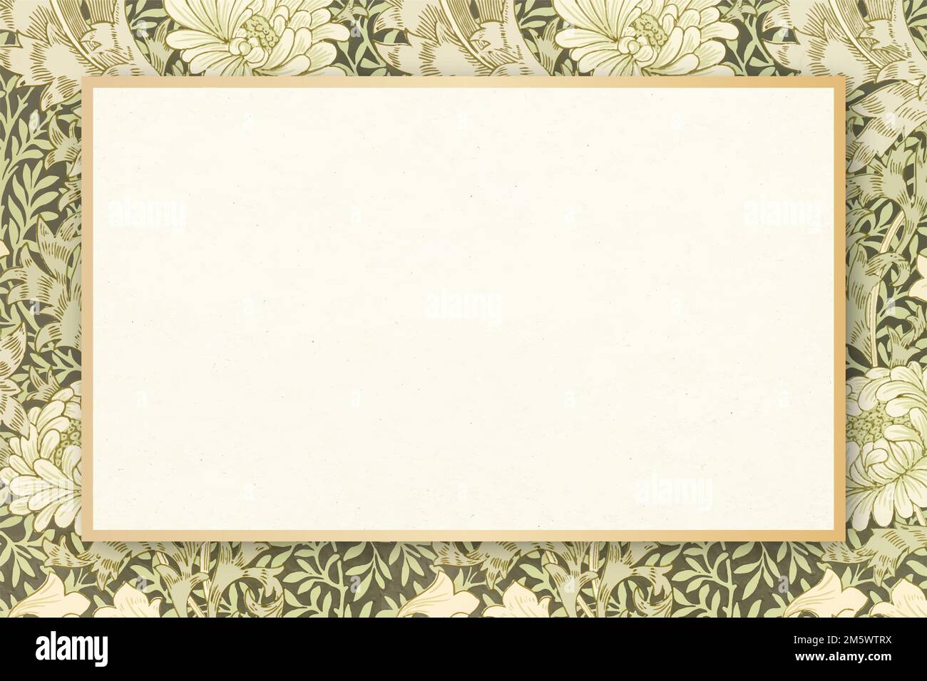 Floral ornamental frame vector vintage Stock Vector Image & Art - Alamy