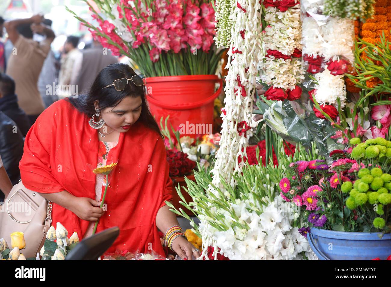 Dhaka, Bangladesh December 31, 2022 Many people come at Shahbagh in