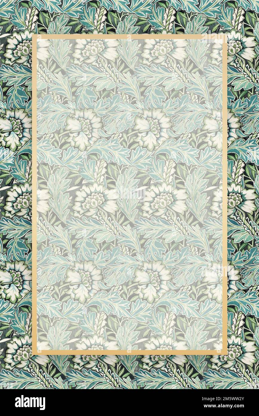 Vintage ornamental frame vector floral pattern Stock Vector Image & Art ...