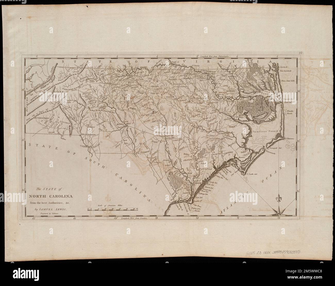 The State Of North Carolina From The Best Authorities Andc Relief Shown Pictorially Prime