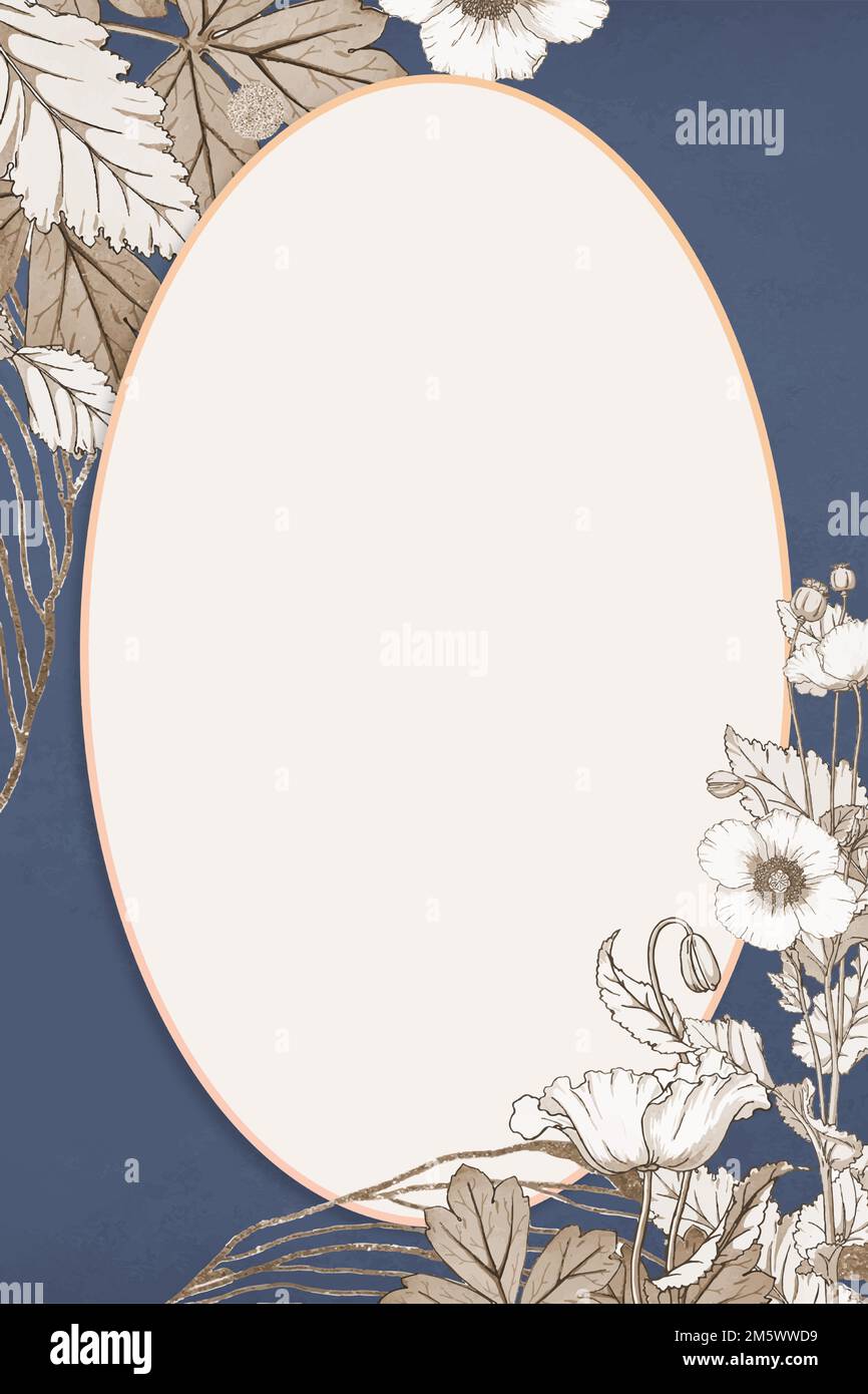 Hand drawn vector flower frame Stock Vector Image & Art - Alamy