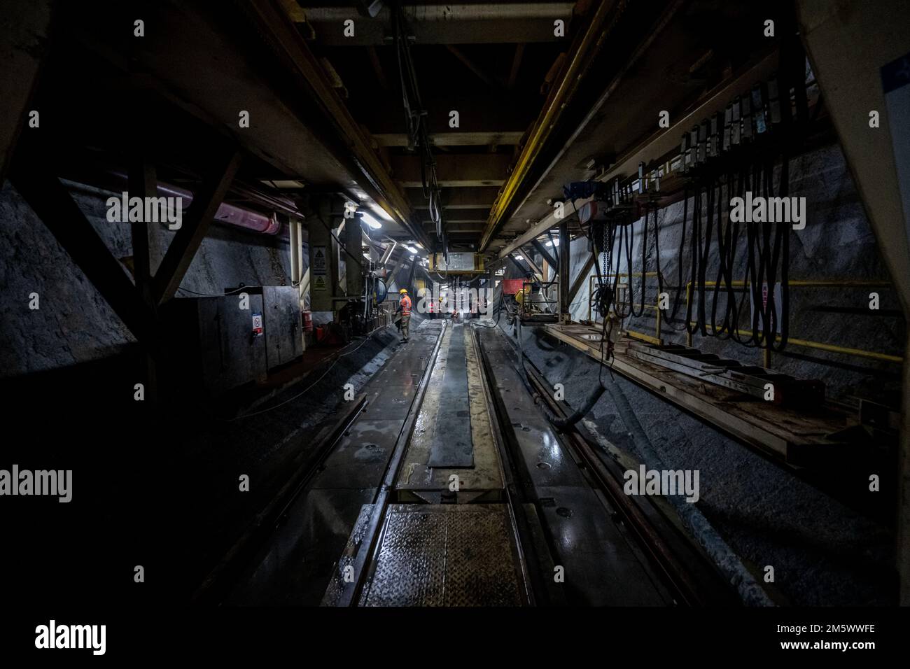 Kuala Lumpur, Malaysia. 29th Dec, 2022. Constructors work at the