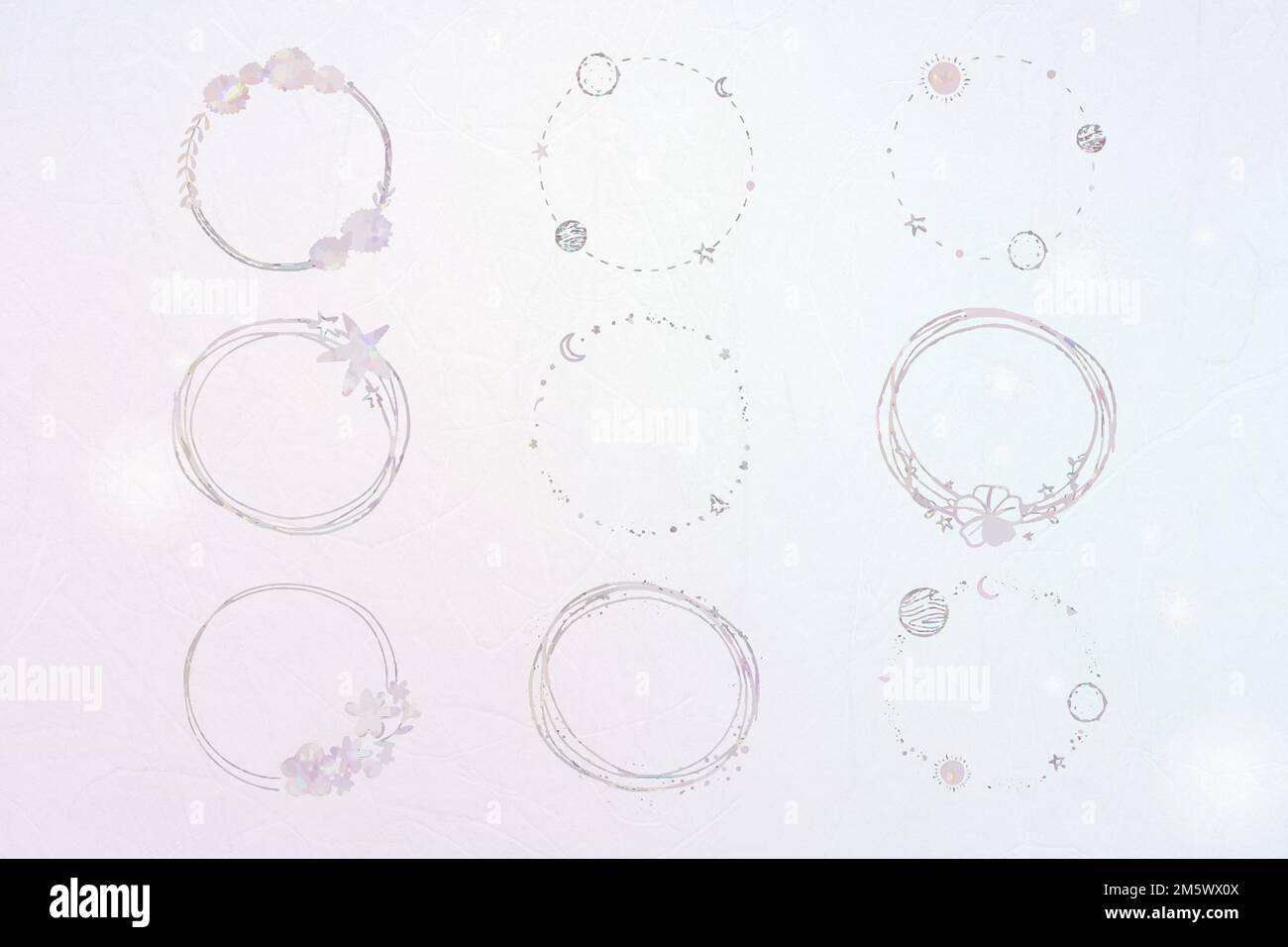 Vector pastel holography frame set Stock Vector Image & Art - Alamy
