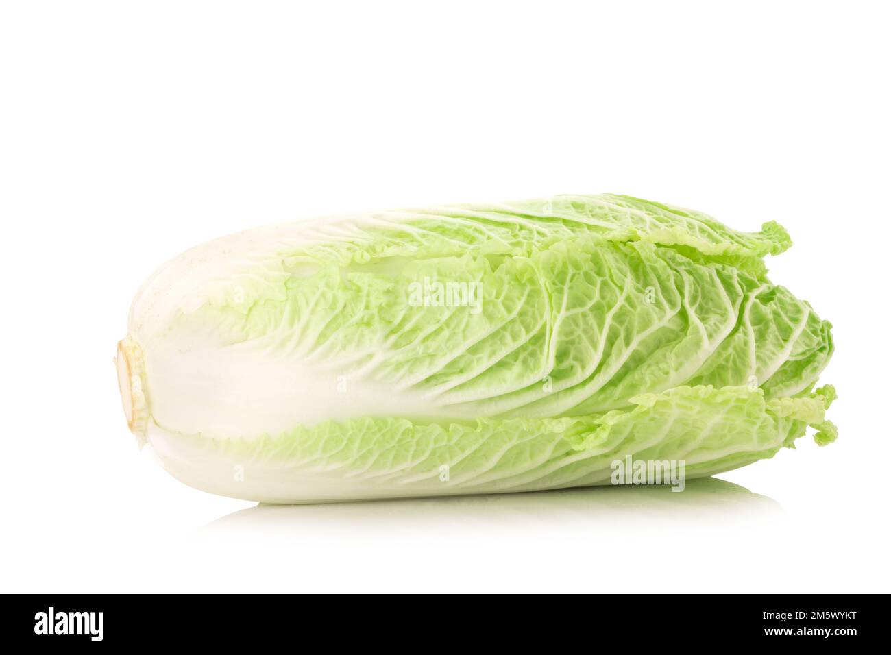 fresh chinese cabbage on a white background. Stock Photo