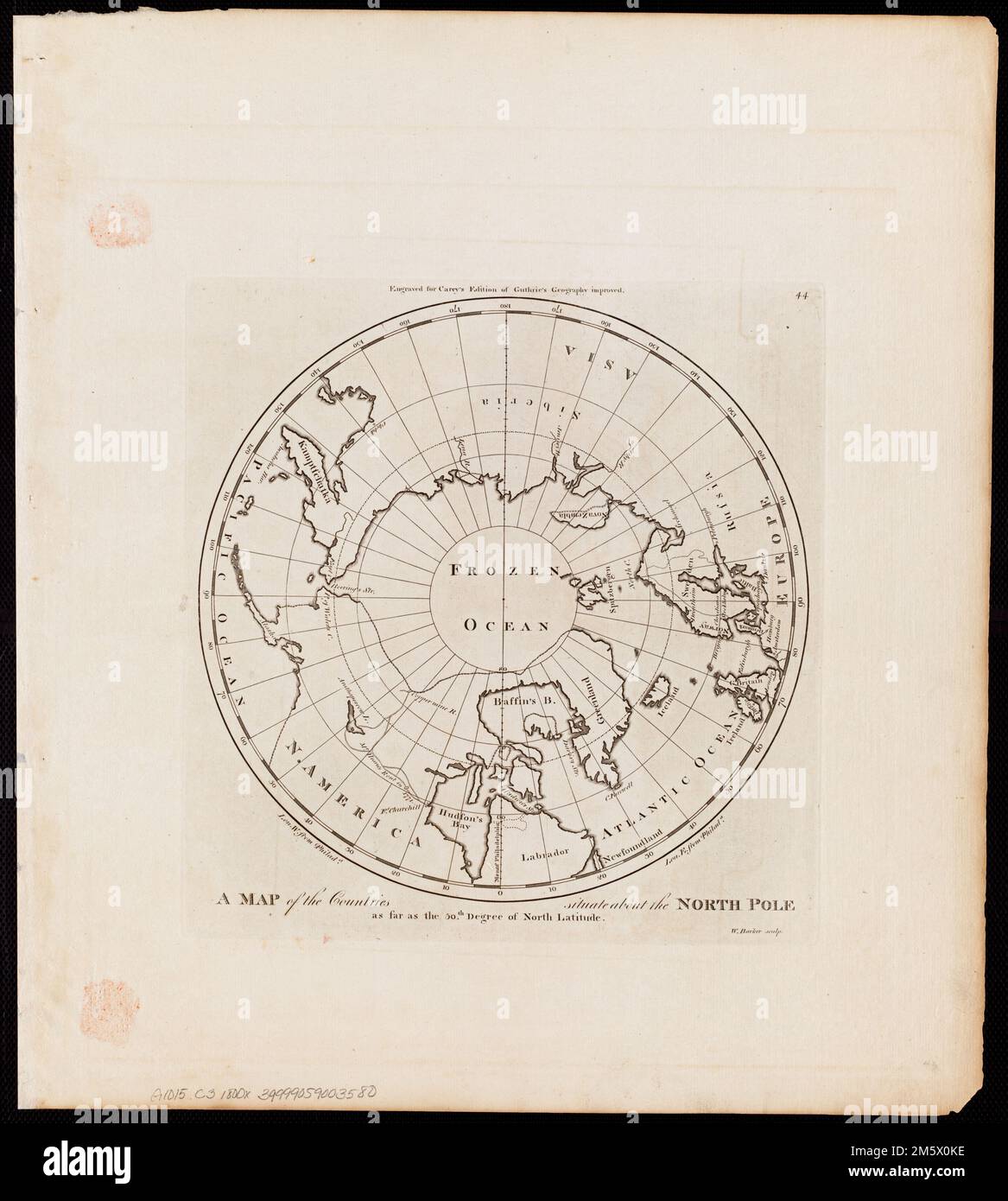 A map of the countries situate about the North Pole as far as the 50th ...