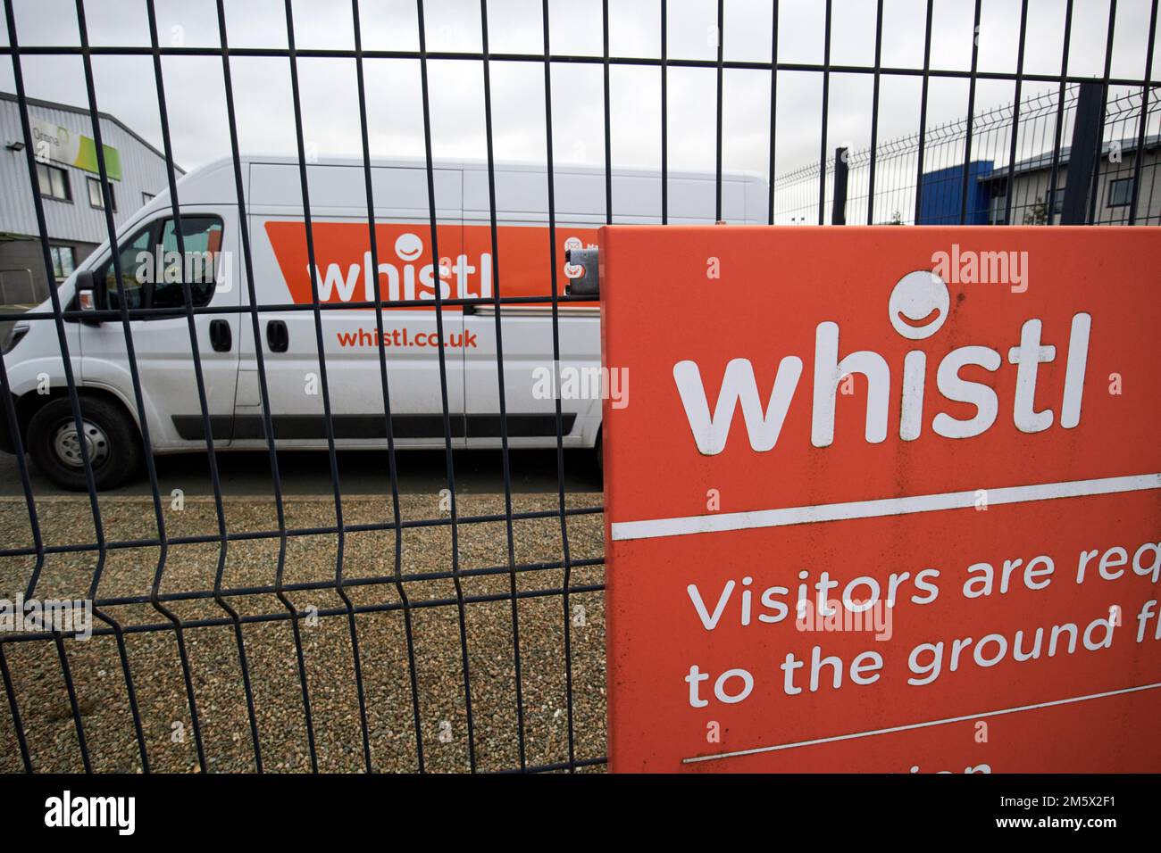 whistl postal delivery company depot newtownabbey, northern ireland, uk