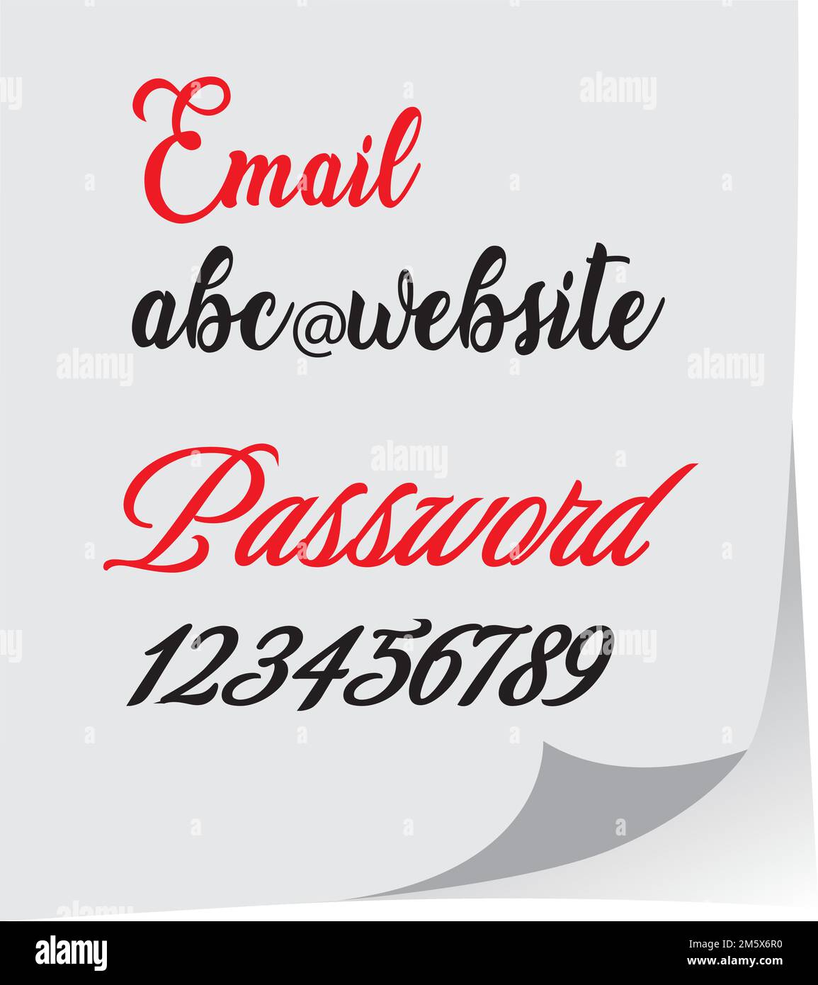 an-example-of-an-email-and-password-written-on-paper-with-a-marker-the