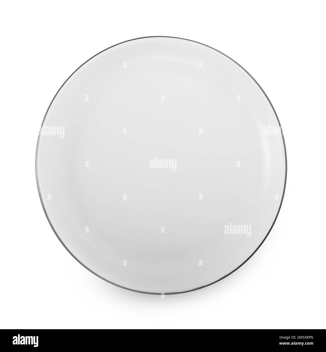 white plate isolated on white background Stock Photo - Alamy