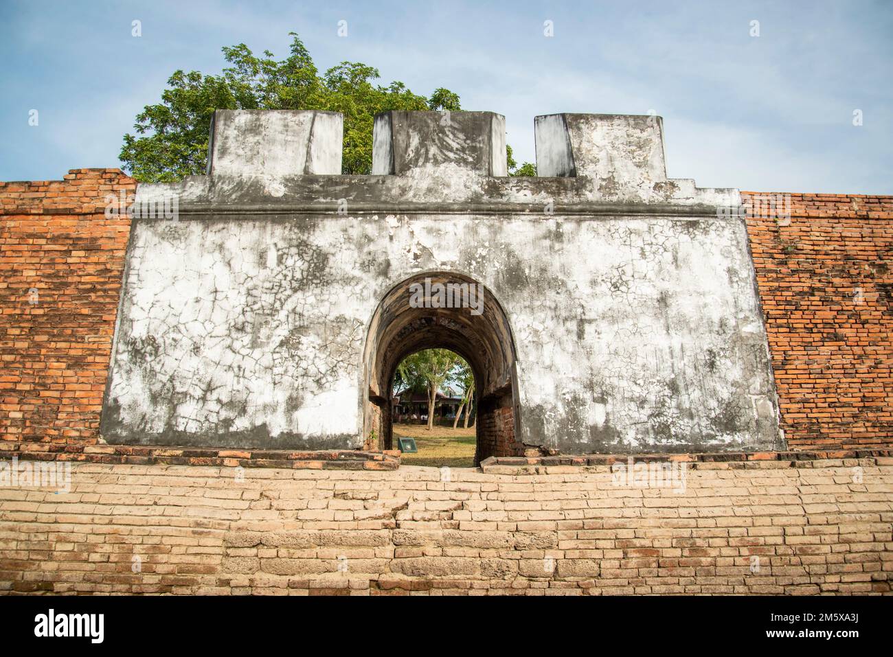 the Fort Phet Fortress or Diamond Fortress in the City Ayutthaya in the Province of Ayutthaya in Thailand,  Thailand, Ayutthaya, November, 2022 Stock Photo