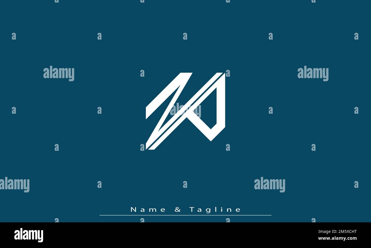 Alphabet letters Initials Monogram logo NP , PN Stock Vector
