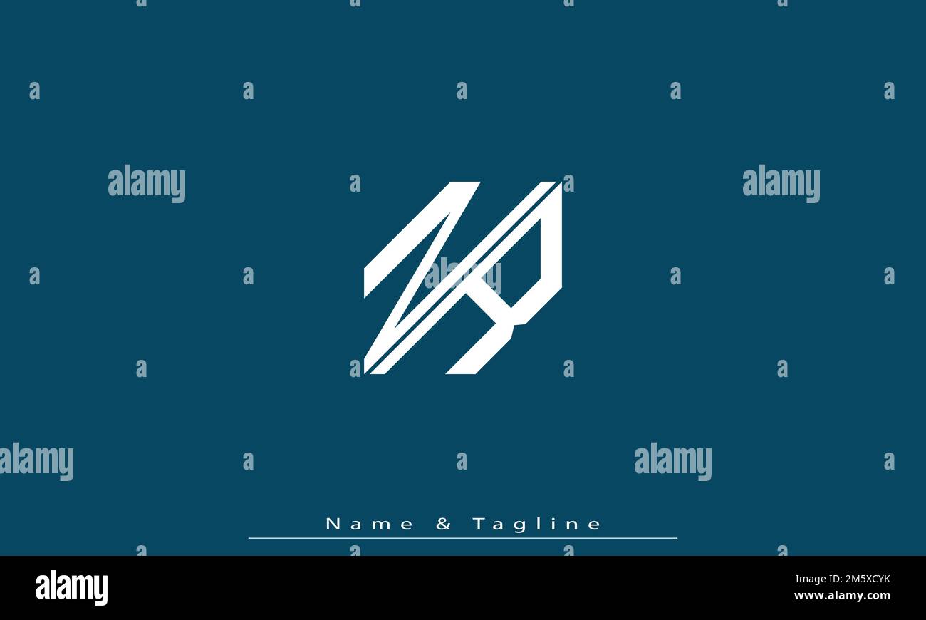 Alphabet letters Initials Monogram logo NR , RN Stock Vector