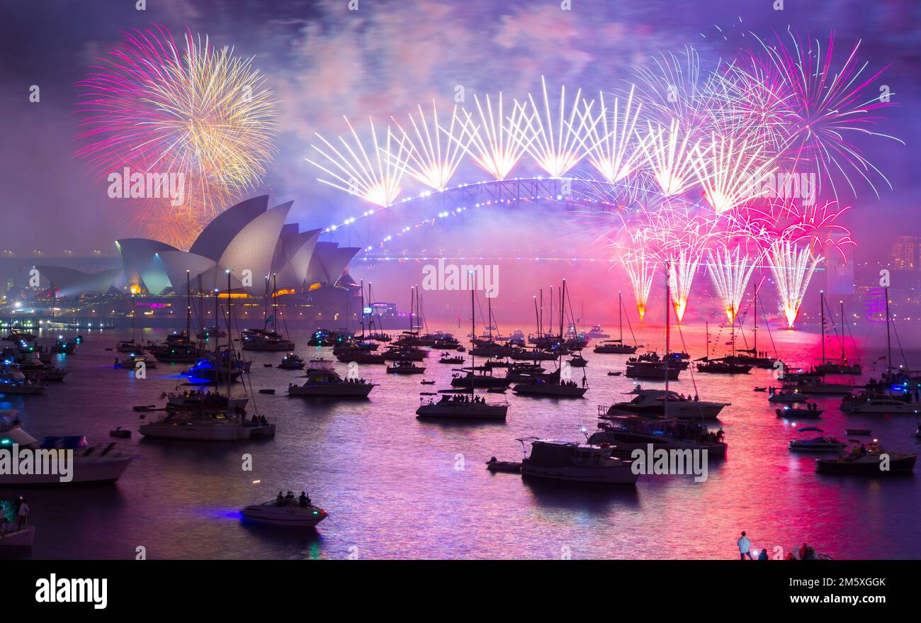 Sydney, Australia. 1 January 2023. Australia celebrates the arrival of 2023 with a midnight