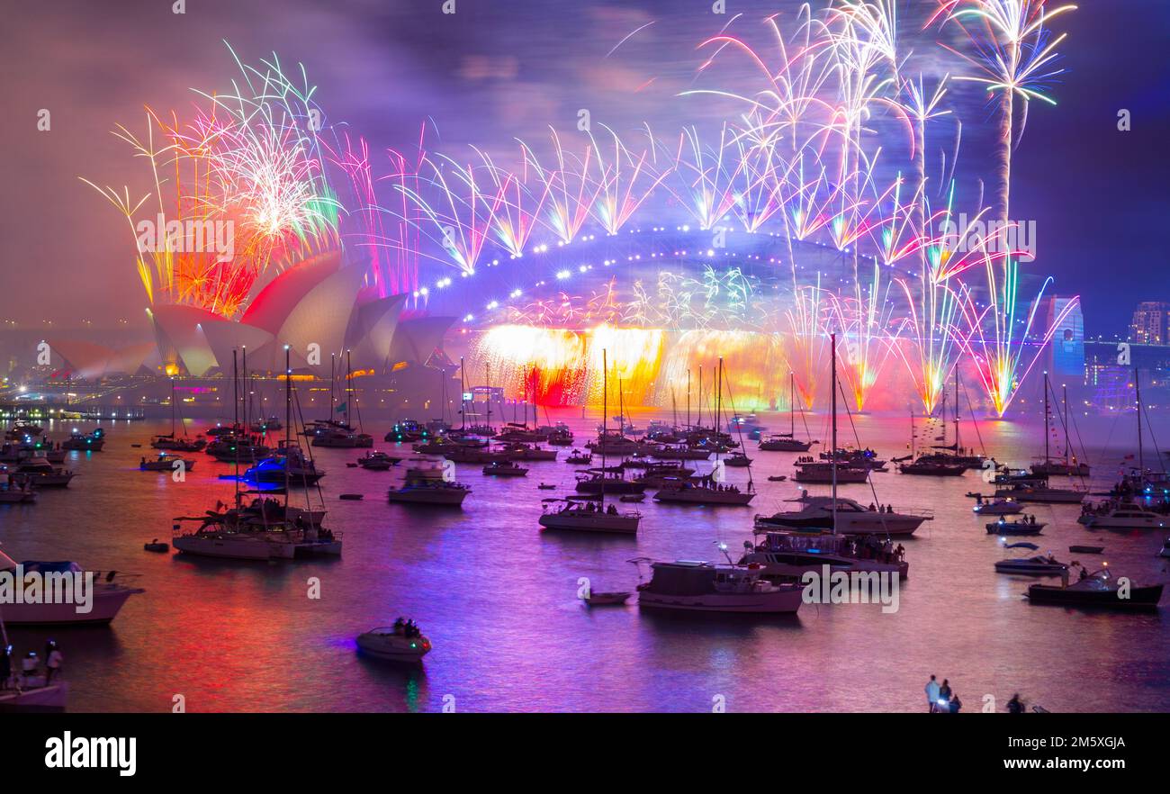 Sydney, Australia. 1 January 2023. Australia celebrates the arrival of 2023 with a midnight