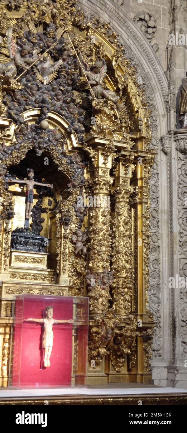 La Catedral Nueva de Salamanca ou Nouvelle cathédrale de Salamanque placée sous l'invocation de l'Assomption de la Vierge, est, avec l'ancienne cathéd Stock Photo