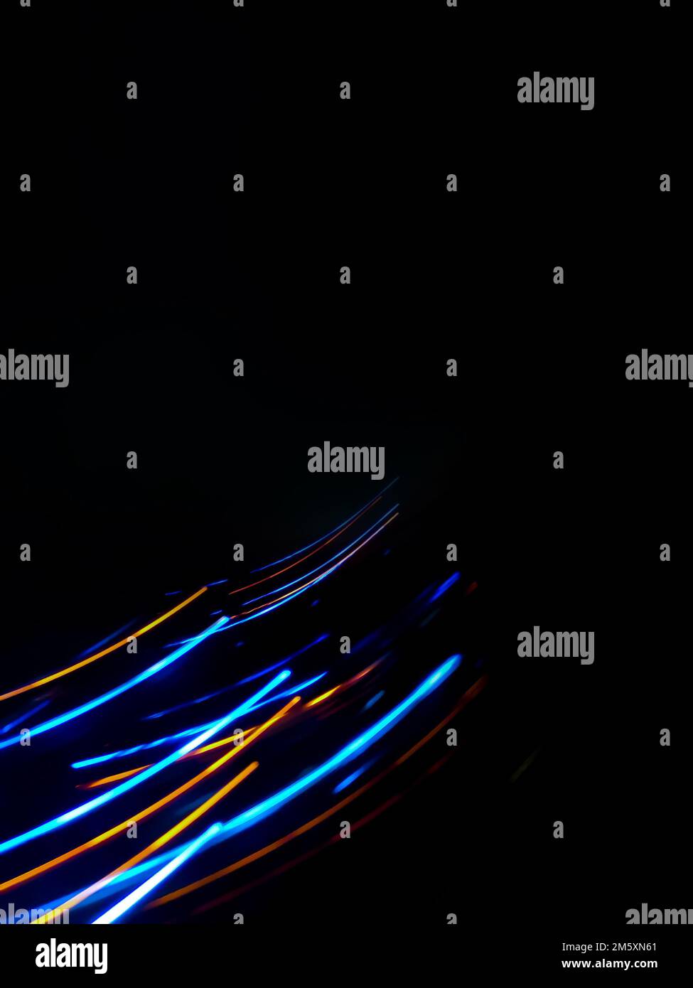 Abstract technology motion particles blurry background. Scientific