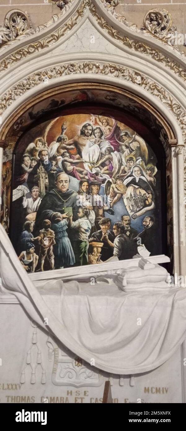 La Catedral Nueva de Salamanca ou Nouvelle cathédrale de Salamanque placée sous l'invocation de l'Assomption de la Vierge, est, avec l'ancienne cathéd Stock Photo