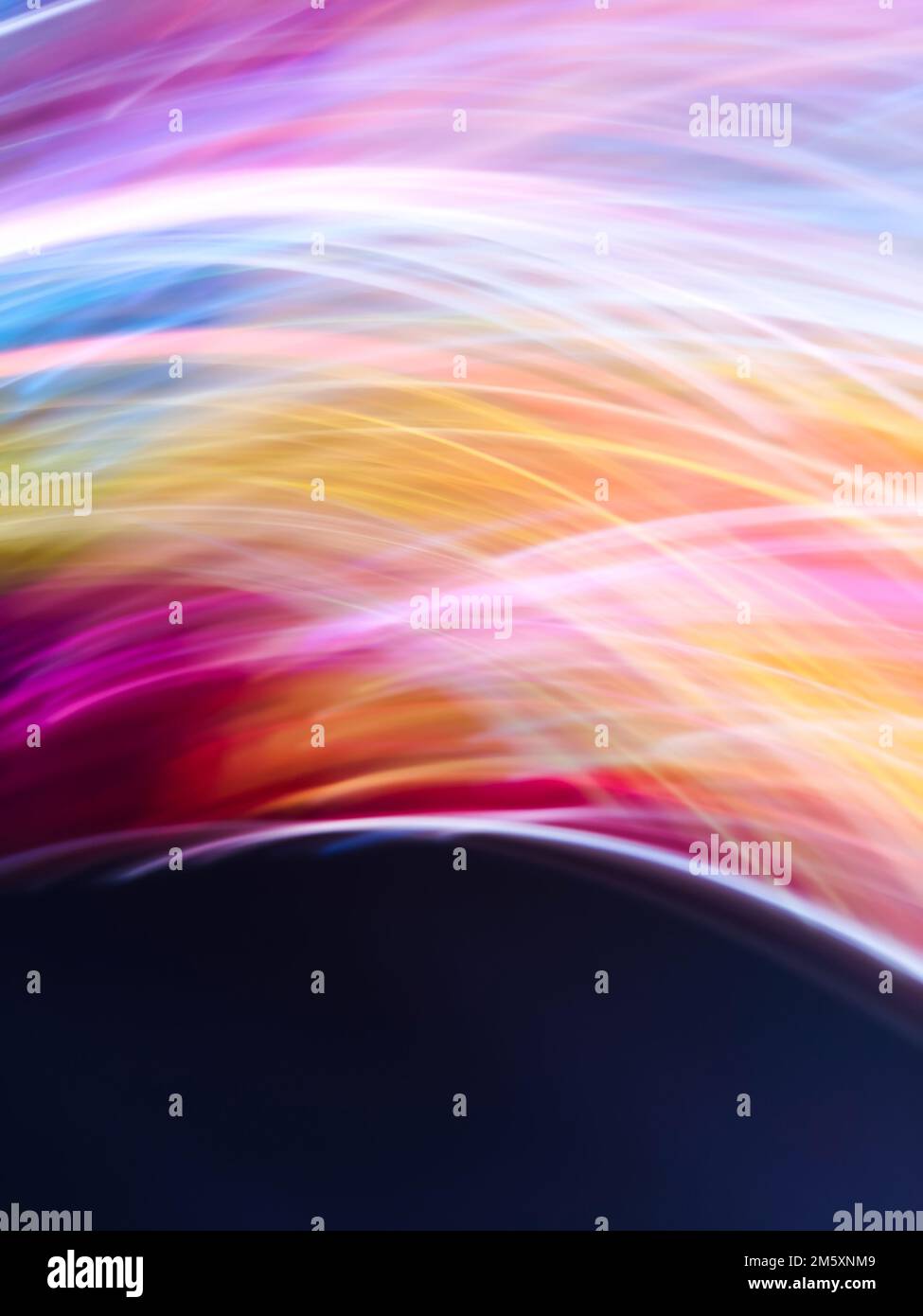 Future trends in modern technologies defocused. Stock Photo