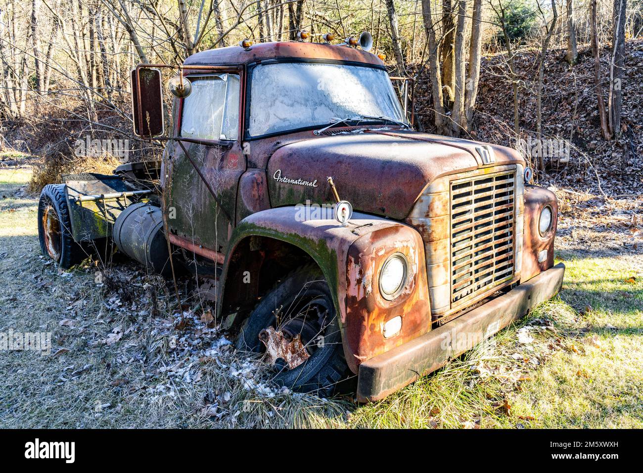 A 1960s International Loadstar Semi Truck in Millville, Pennsylvania, USA  Stock Photo - Alamy