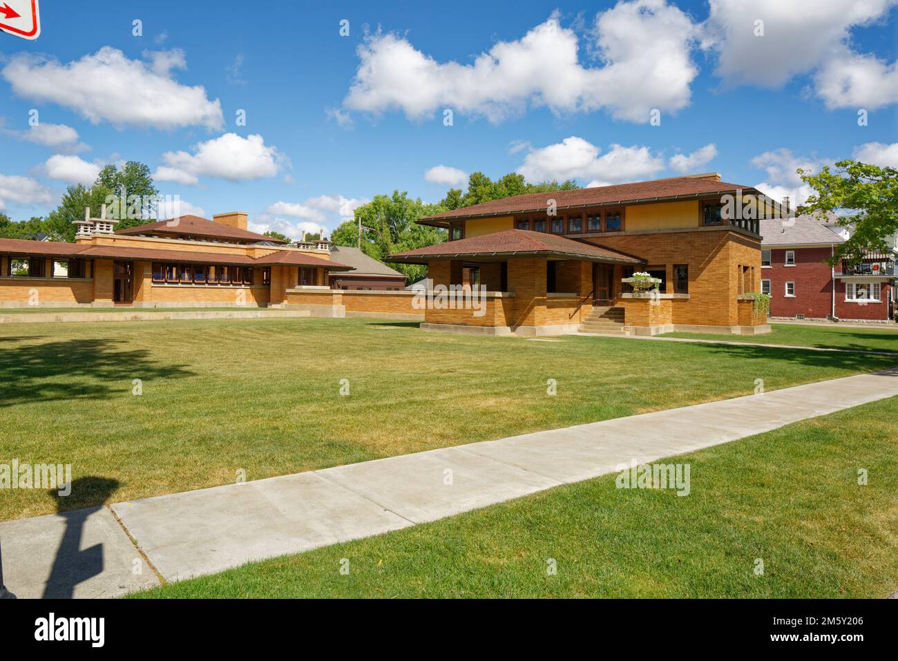 The landmark Martin House Complex is considered one of Frank Lloyd Wright’s finest residential
