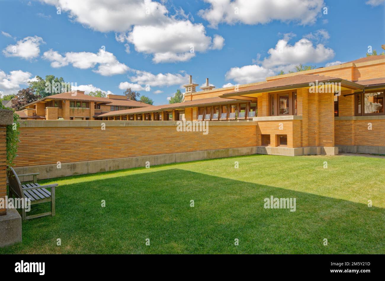 The landmark Martin House Complex is considered one of Frank Lloyd