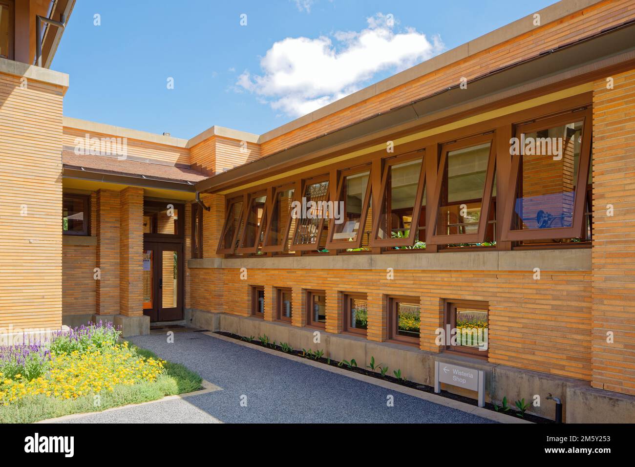 The landmark Martin House Complex is considered one of Frank Lloyd Wright’s finest residential