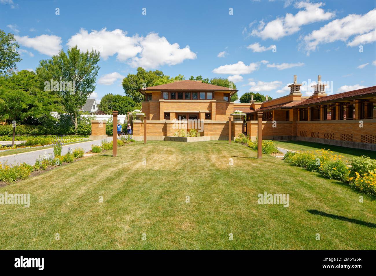 The landmark Martin House Complex is considered one of Frank Lloyd
