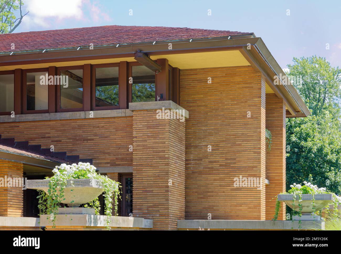 The landmark Martin House Complex is considered one of Frank Lloyd Wright’s finest residential