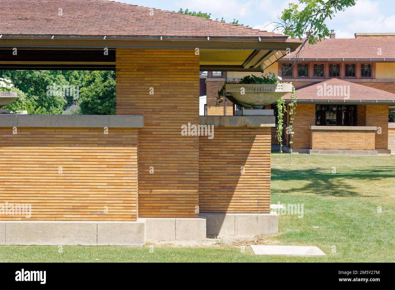 The landmark Martin House Complex is considered one of Frank Lloyd Wright’s finest residential