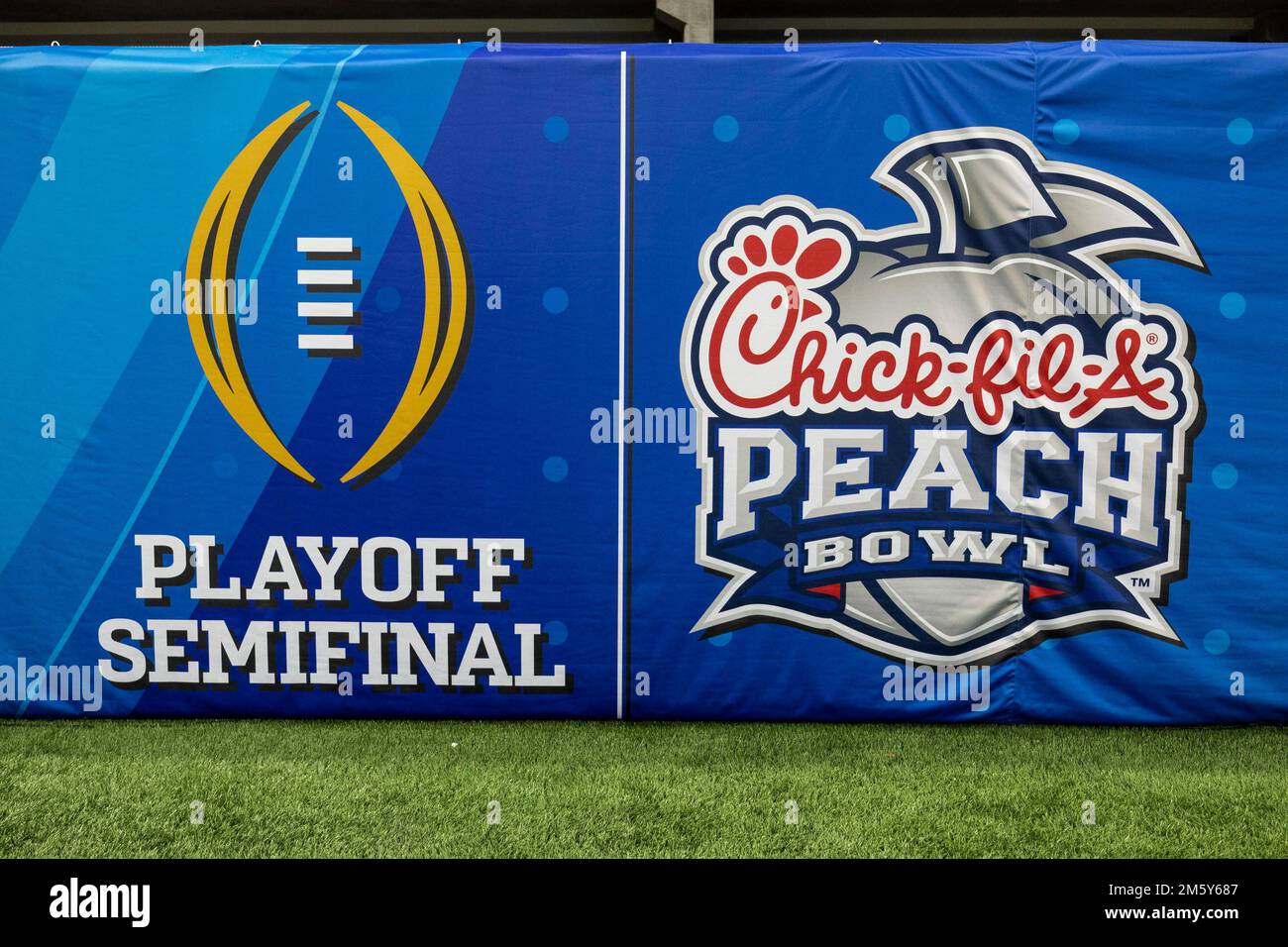 Atlanta, 31st Dec, 2022. A general view of the Peach Bowl and