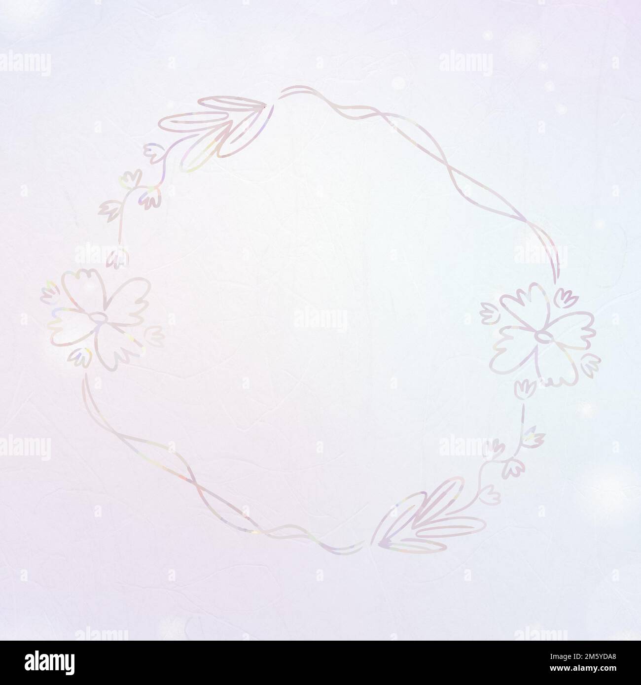 Vector botanical frame holography effect Stock Vector Image & Art - Alamy