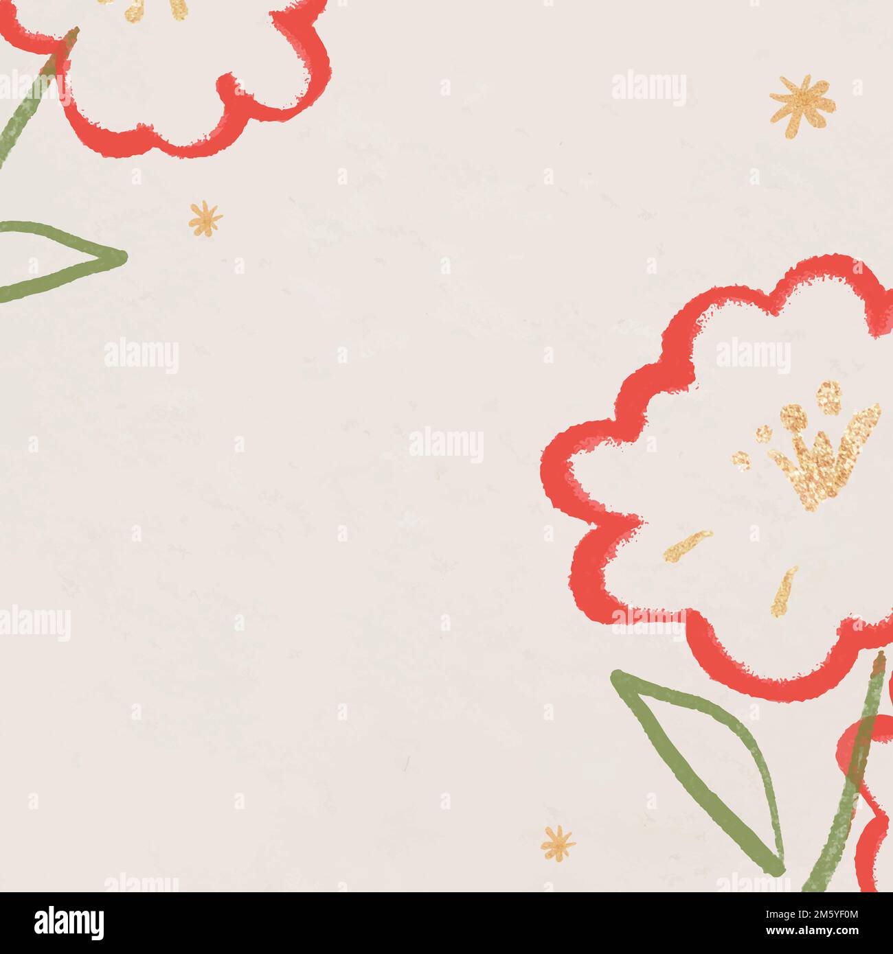Chinese National Day flower border frame vector Stock Vector