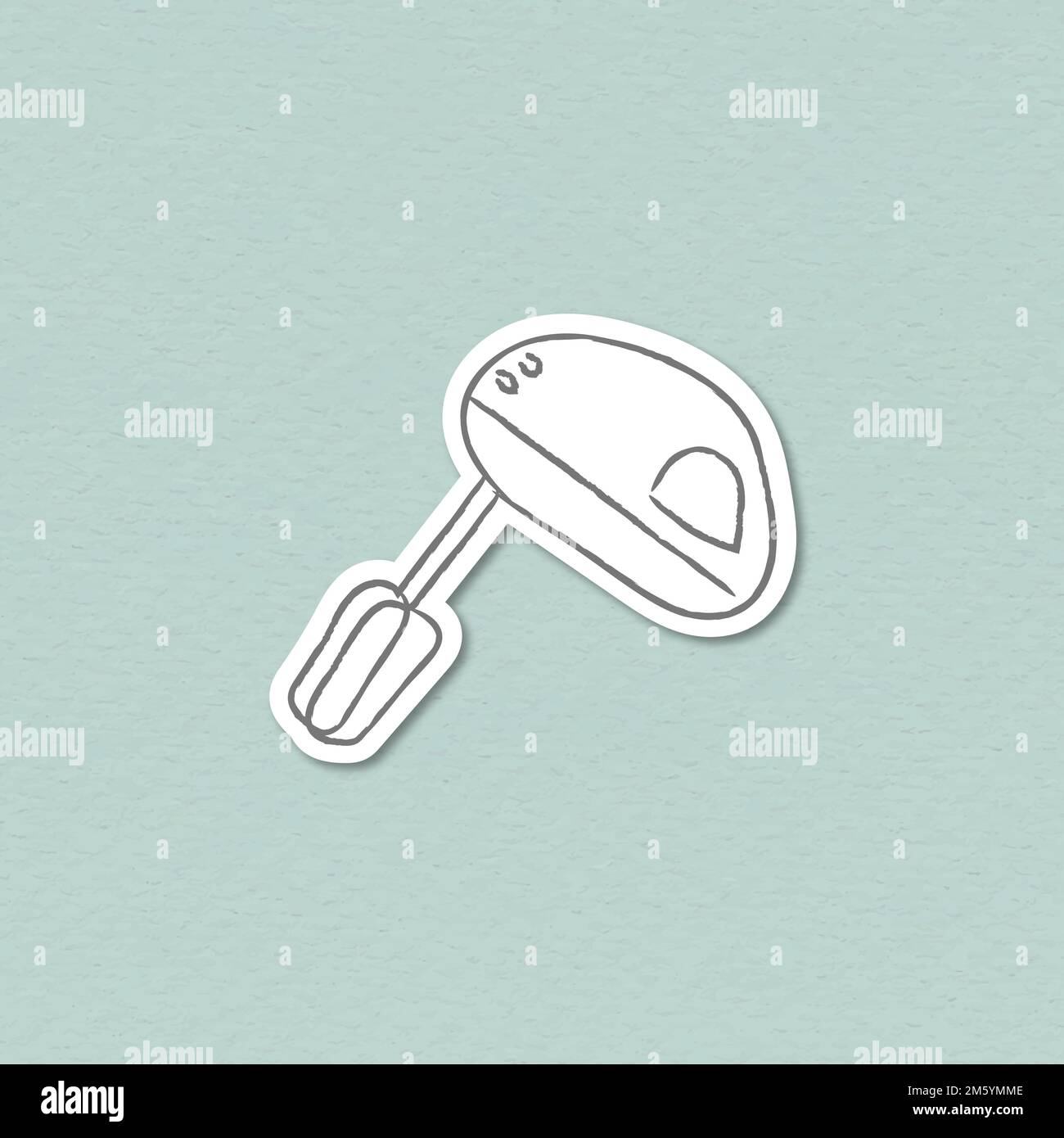 Doodle electric hand mixer sticker vector Stock Vector Image & Art Alamy