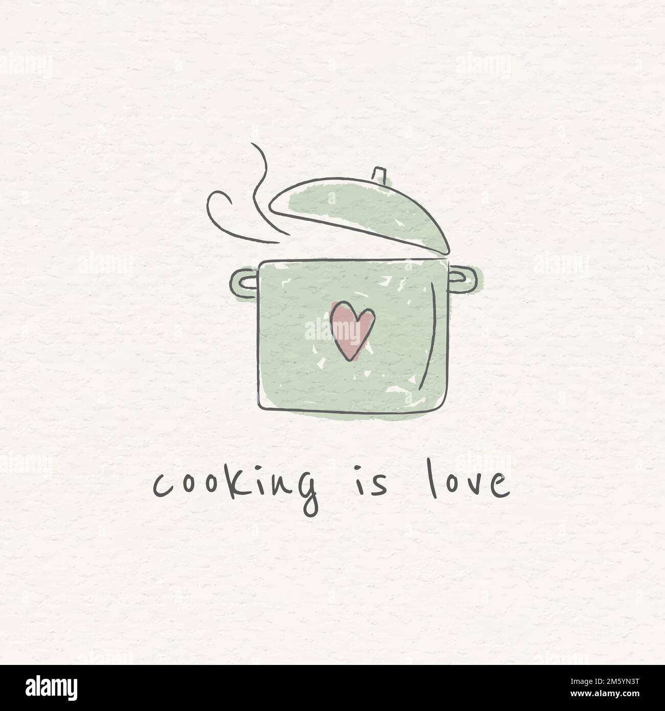 Doodle cooking pot vector Stock Vector