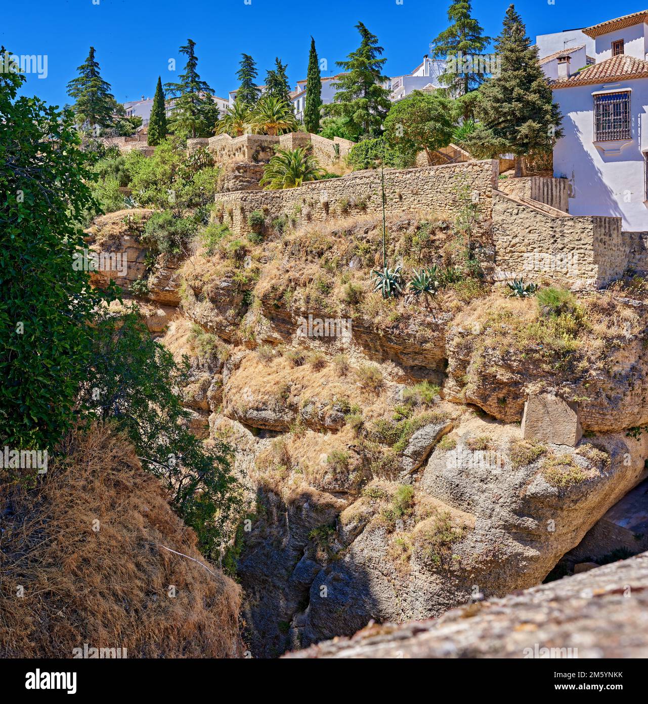 Ronda - the ancient city of Ronda, Andalusia. The beautiful ancient ...