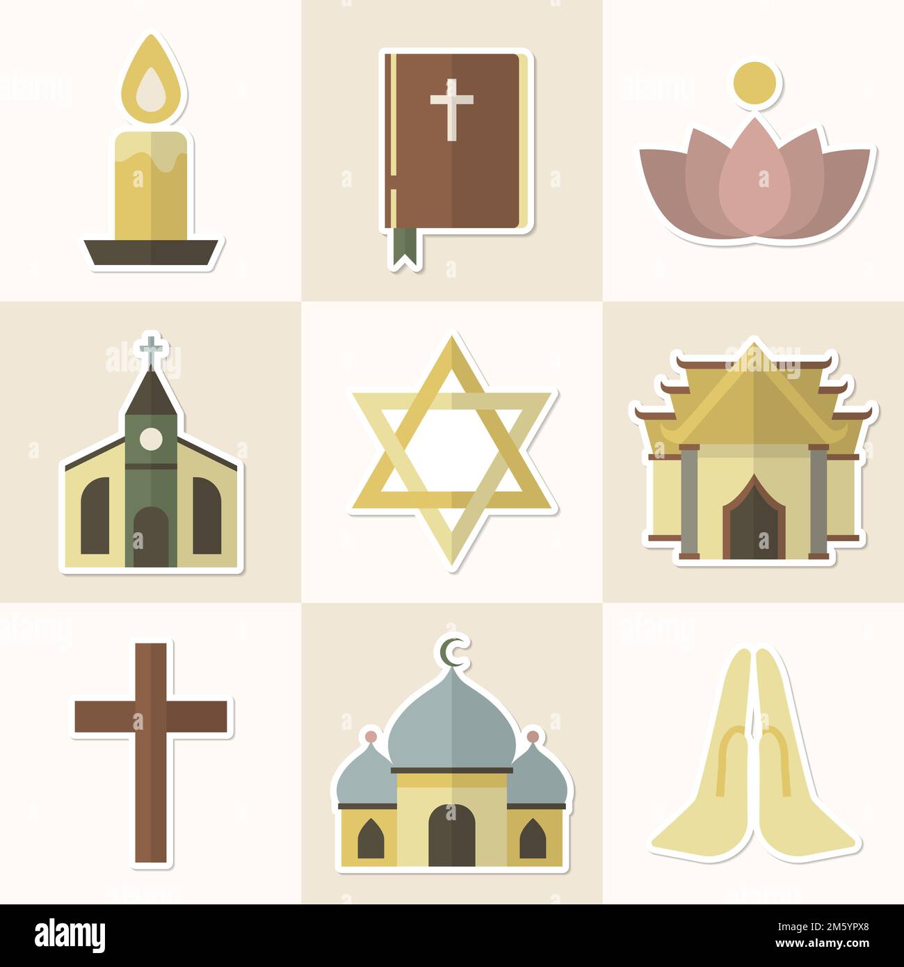 Religious stickers hi-res stock photography and images - Alamy