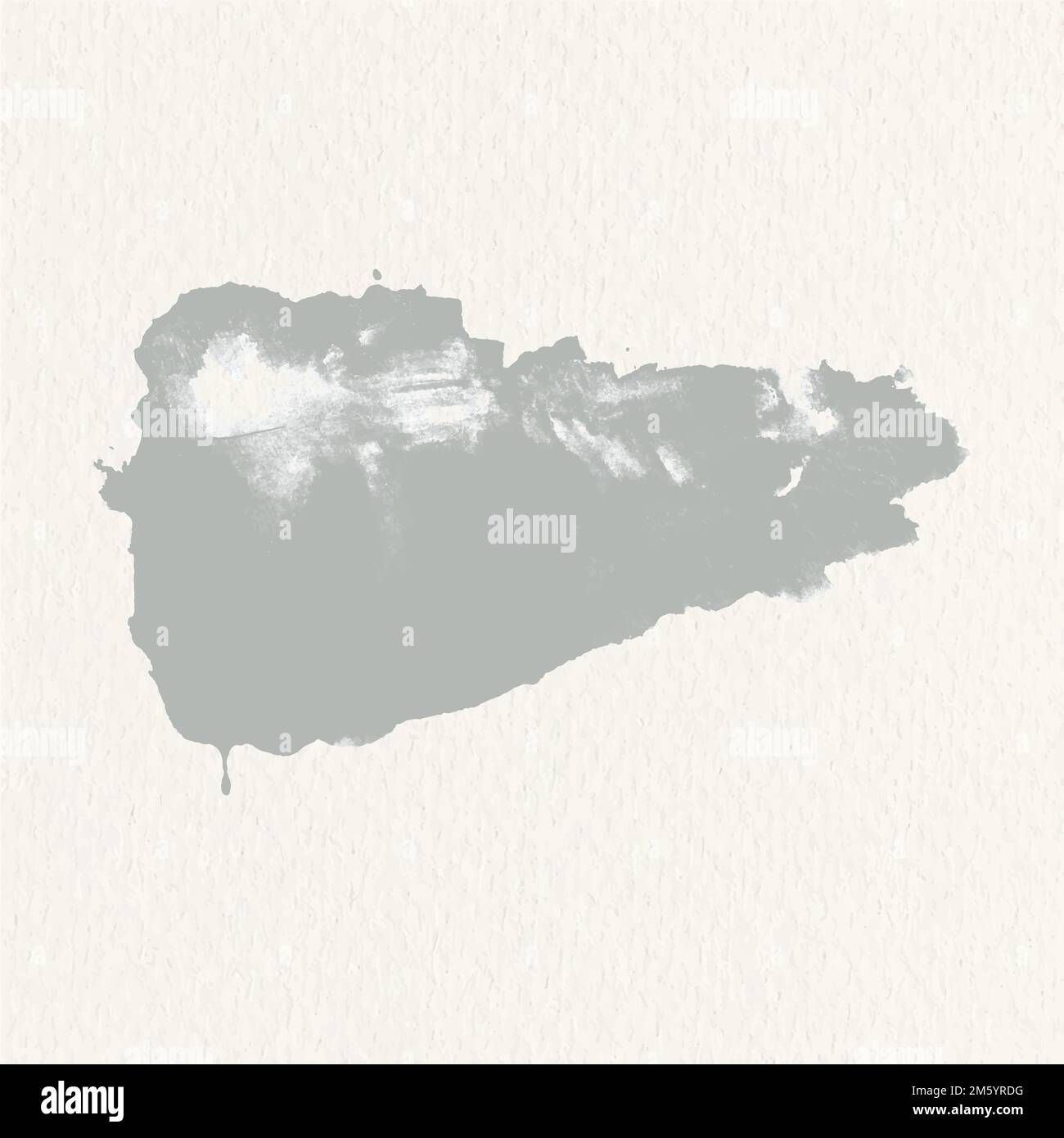 Grayish green watercolor stroke texture element vector Stock Vector