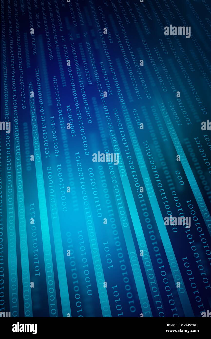 Stream of binary code design vector Stock Vector Image & Art - Alamy