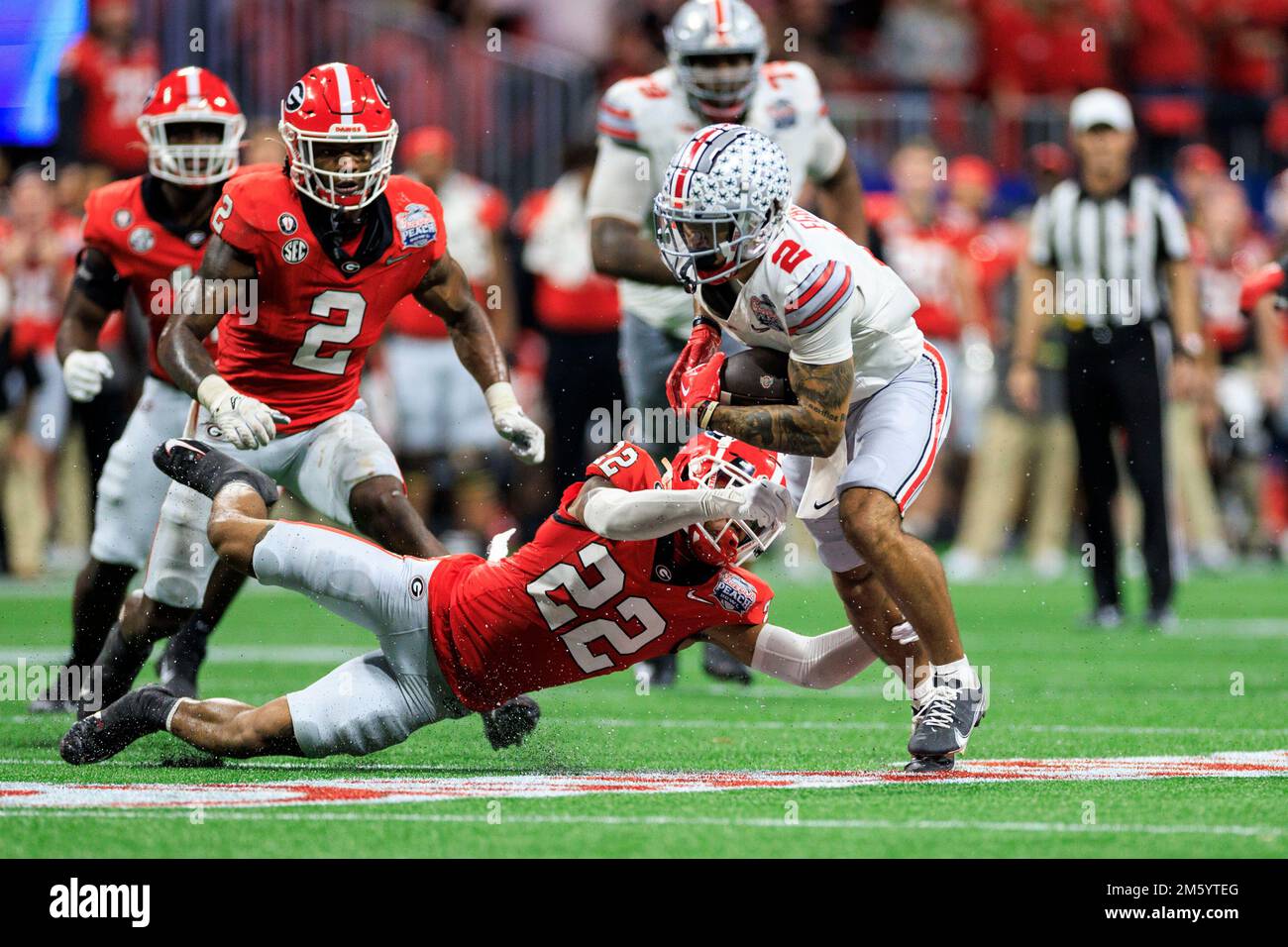 Atlanta, Georgia. 31st Dec, 2022. Ohio State wide receiver Emeka Egbuka ...