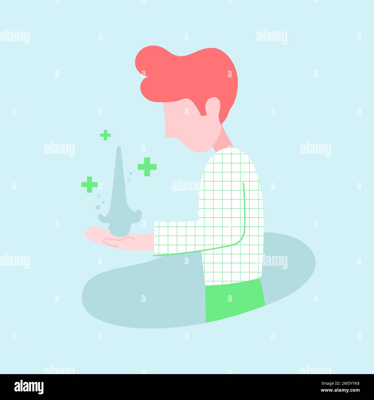 Man washing his hands character vector Stock Vector Image & Art - Alamy