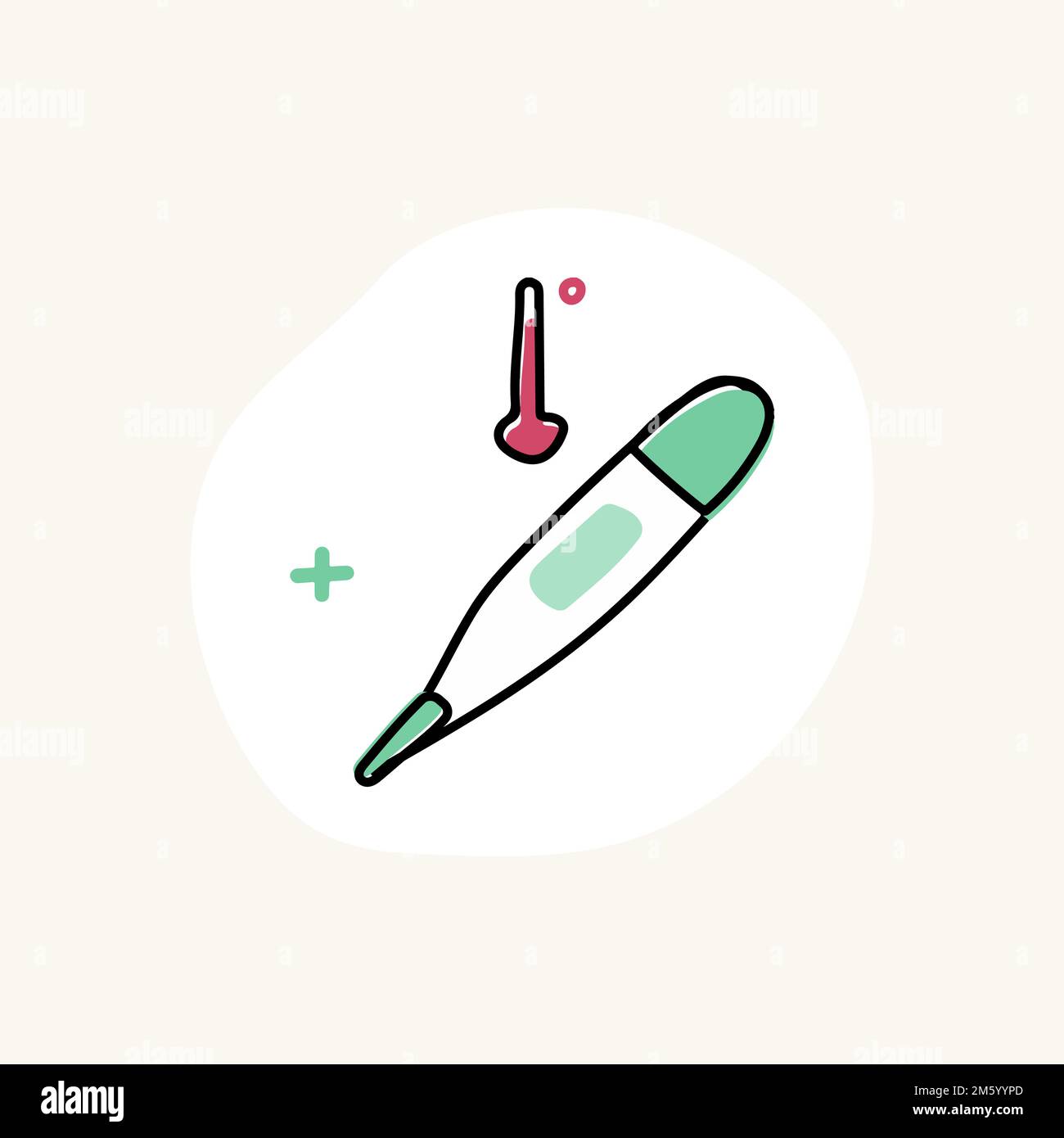Digital thermometer icon vector Stock Vector Image & Art Alamy