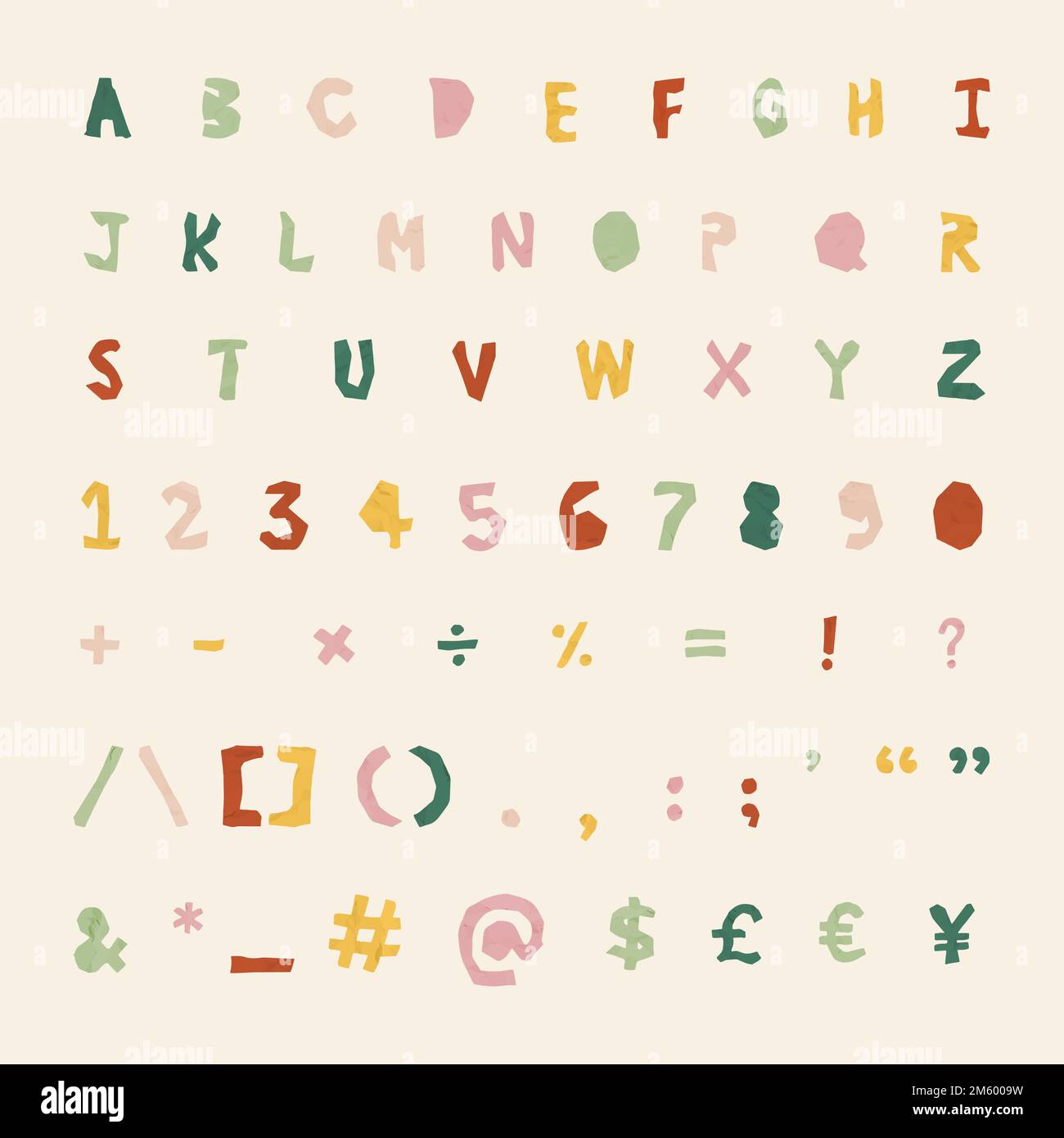 Alphabet,Numbers,Symbols vector set Stock Vector Image & Art Alamy