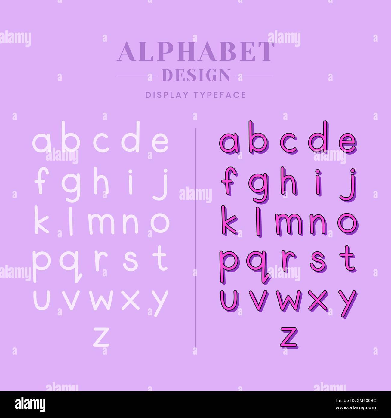 Pixel Trendy Typeset, Simple Font, System Computer Script Stock