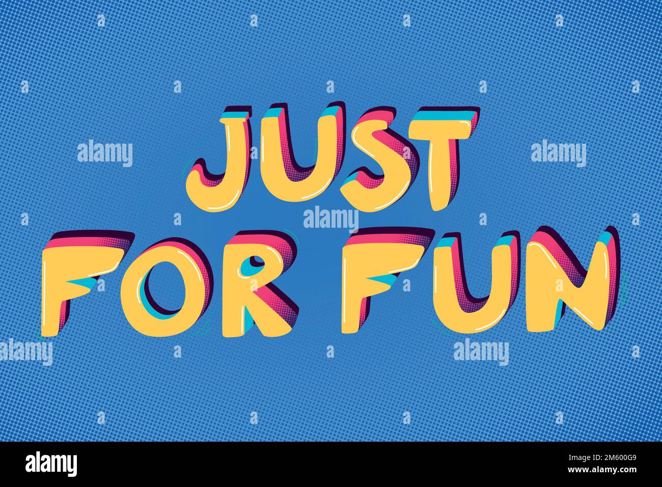Just for fun funky word typography vector Stock Vector Image & Art Alamy