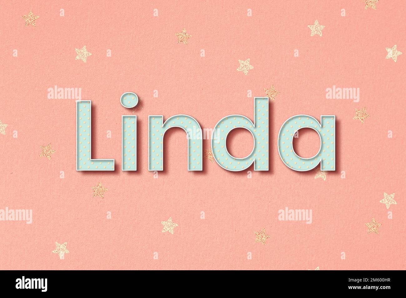 Linda female name typography vector Stock Vector Image & Art Alamy