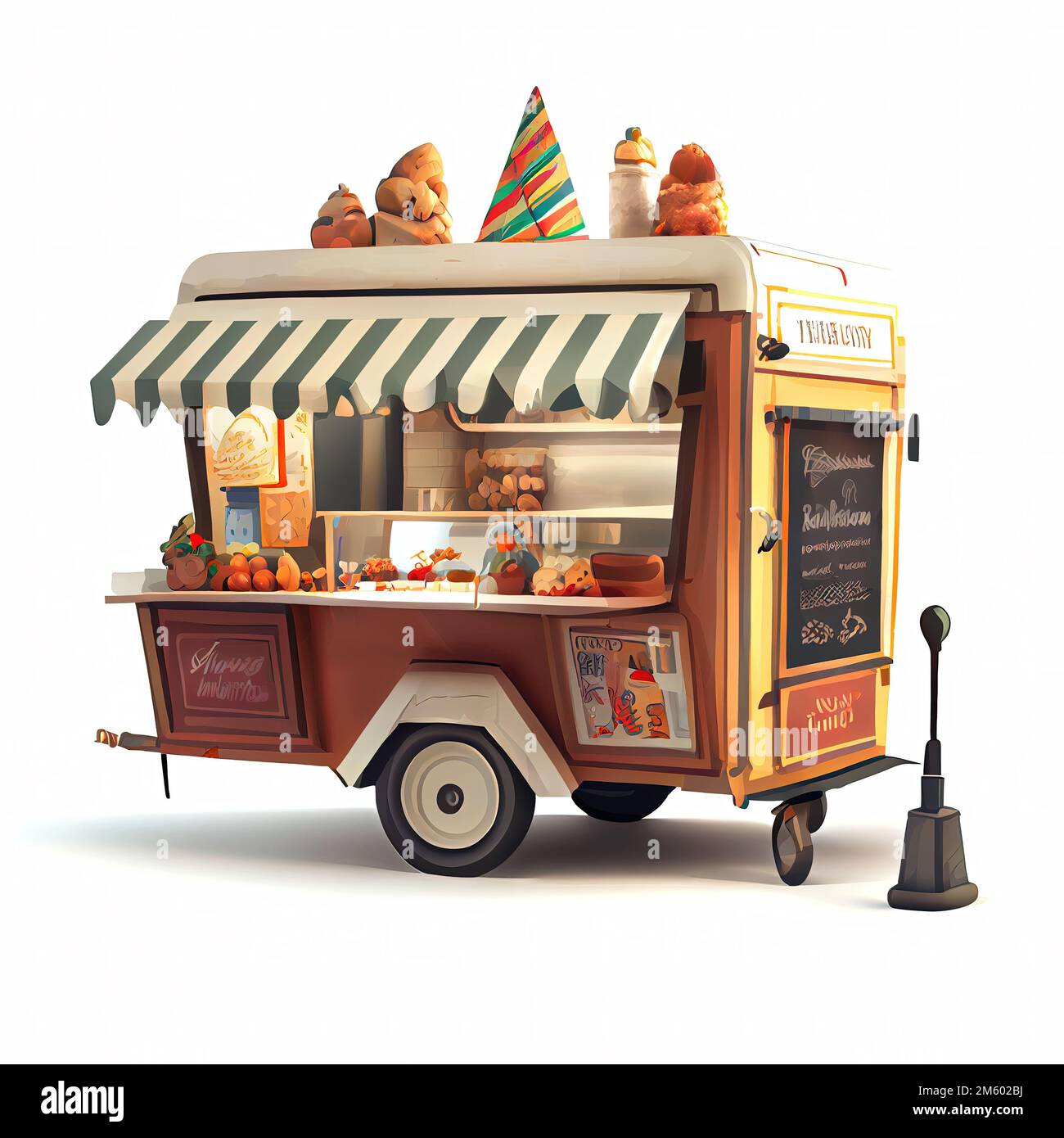 Street food van hi-res stock photography and images - Alamy
