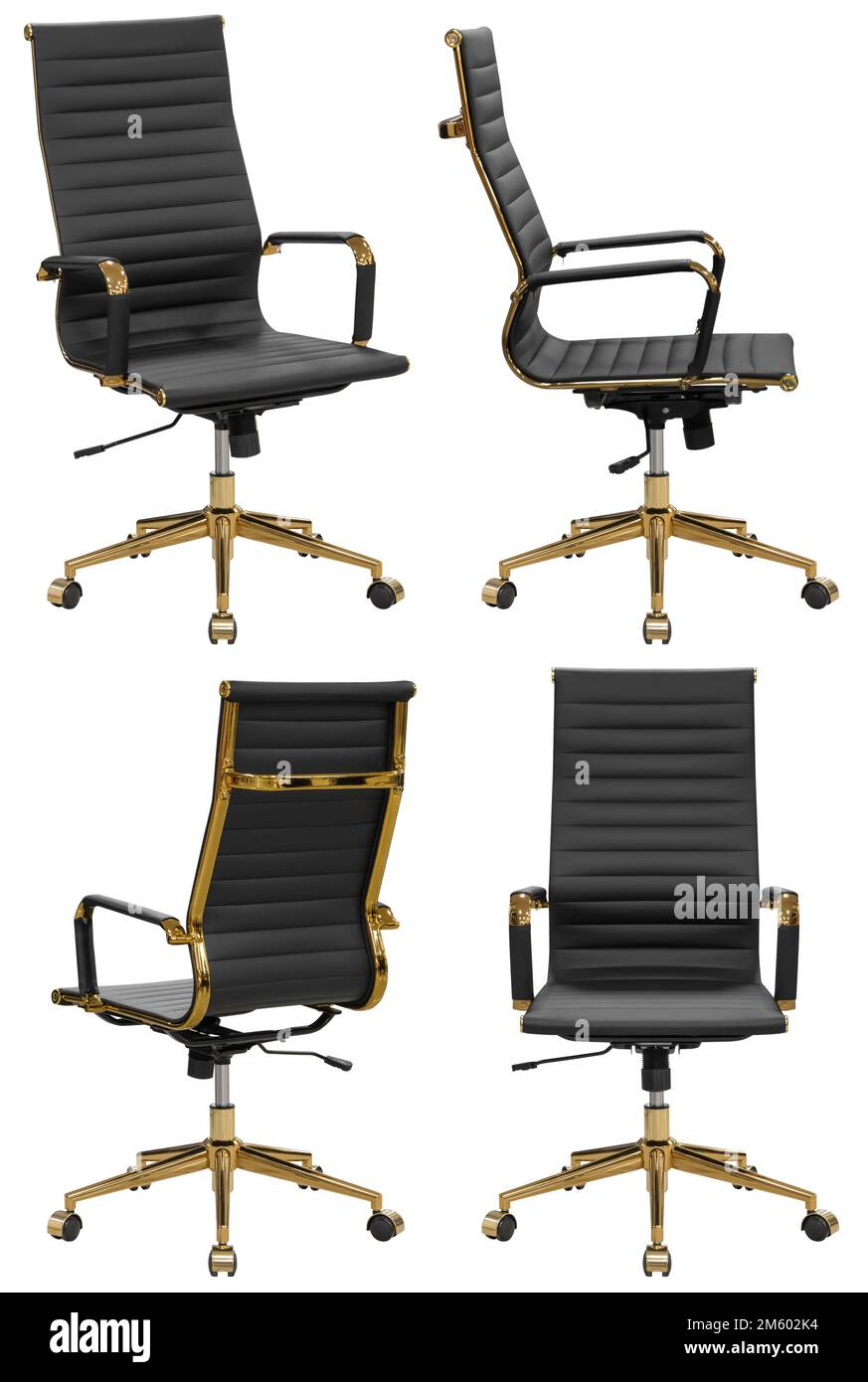 Office computer chair. Isolated from the background. View from different sides Stock Photo